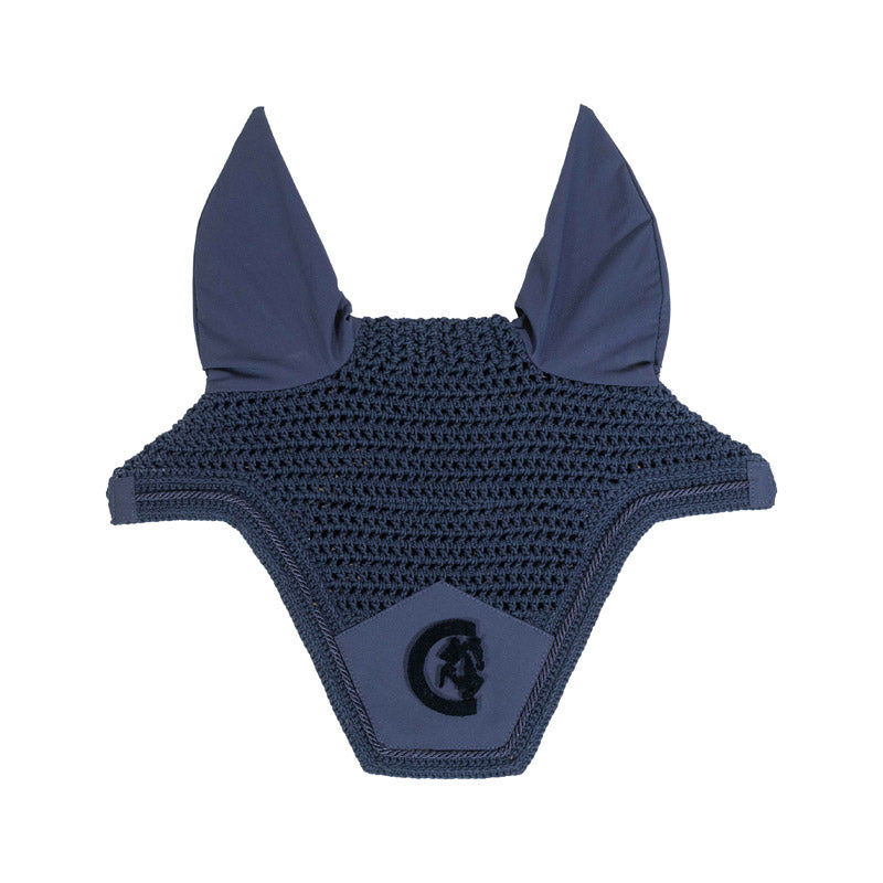 Kentucky Horsewear Soundless Fly Veil Wellington 3D Logo – Navy