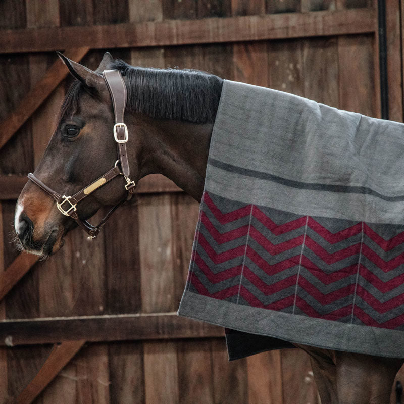 Kentucky Horsewear Fleece Square Blanket Fishbone