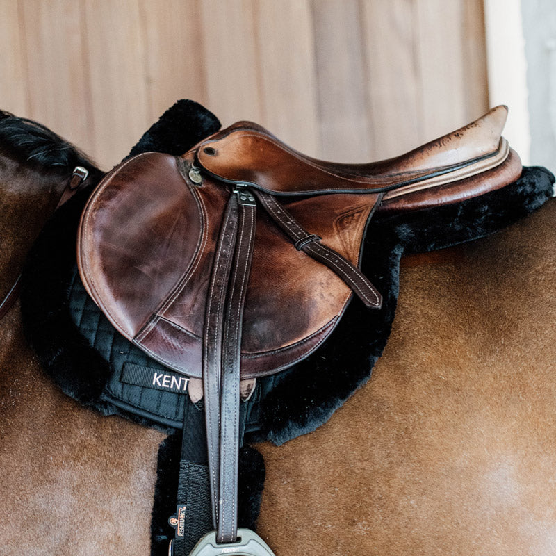 Kentucky Horsewear Saddle Pad Hunter Vegan Sheepskin Jumping