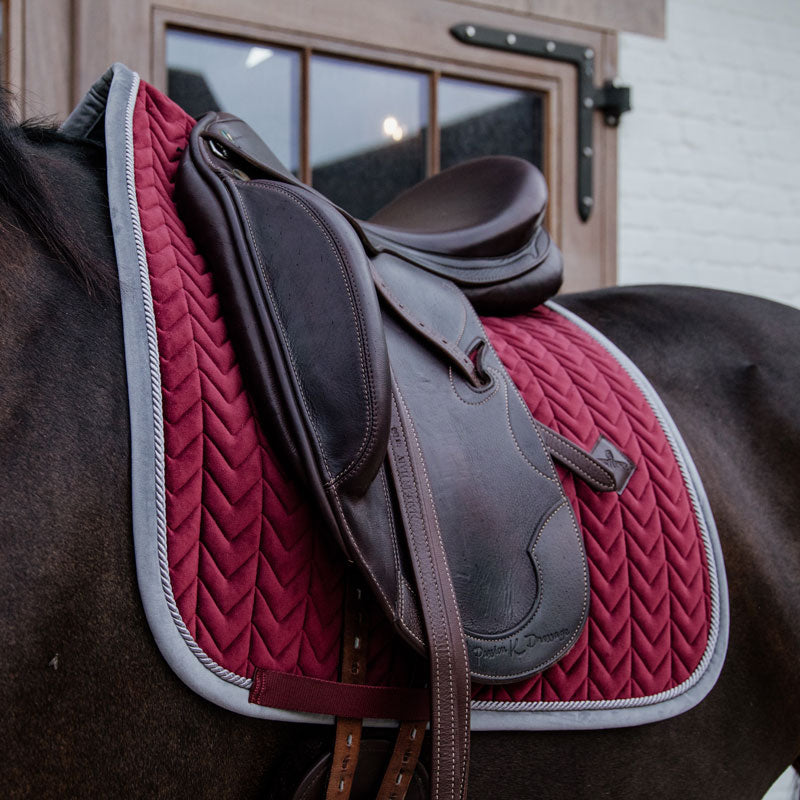 Kentucky Horsewear Dressage Saddle Pad Velvet Contrast