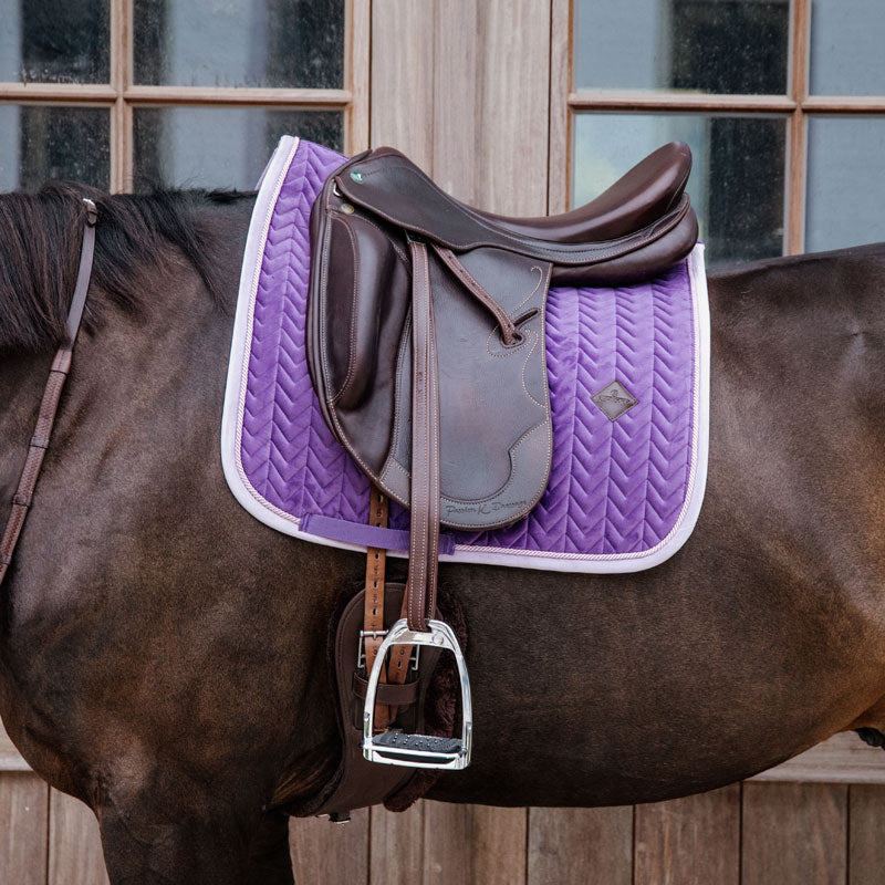 Kentucky Horsewear Dressage Saddle Pad Velvet Contrast