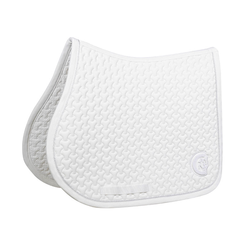 Kentucky Saddle Pad Plaited 3D Logo – White