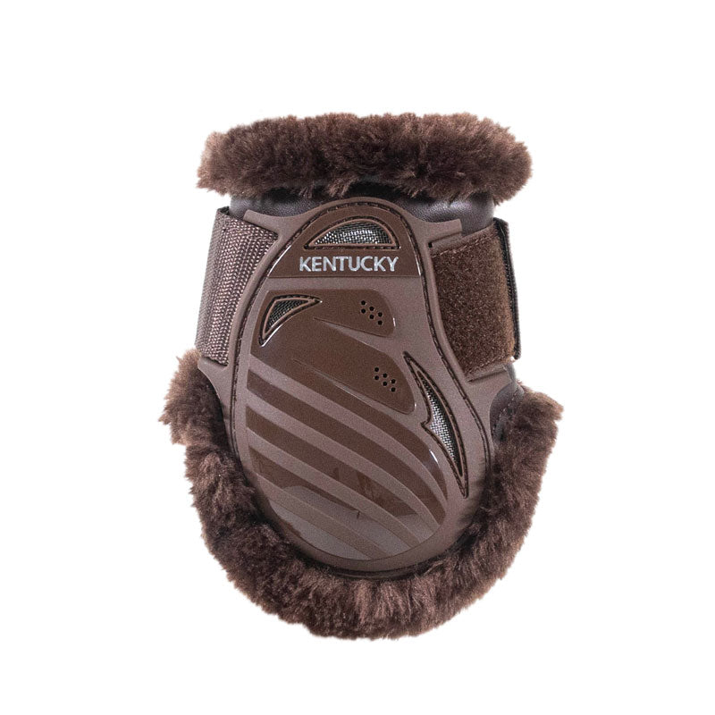 Kentucky Vegan Sheepskin Young Horse Fetlock Boots Brown/Brown