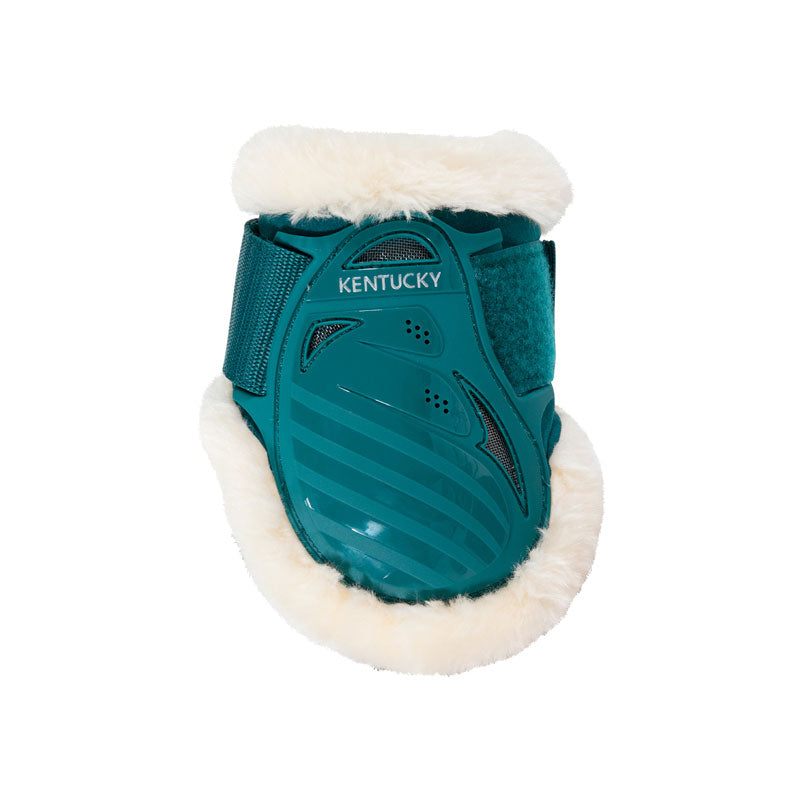 Kentucky Vegan Sheepskin Young Horse Fetlock Boots Emerald