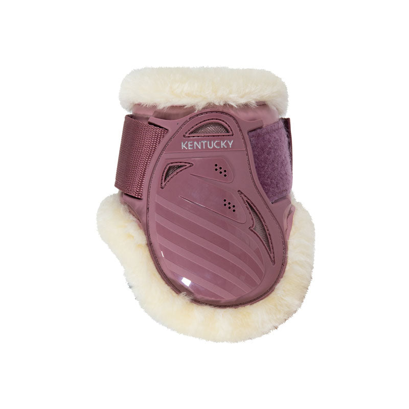 Kentucky Vegan Sheepskin Young Horse Fetlock Boots Old Rose