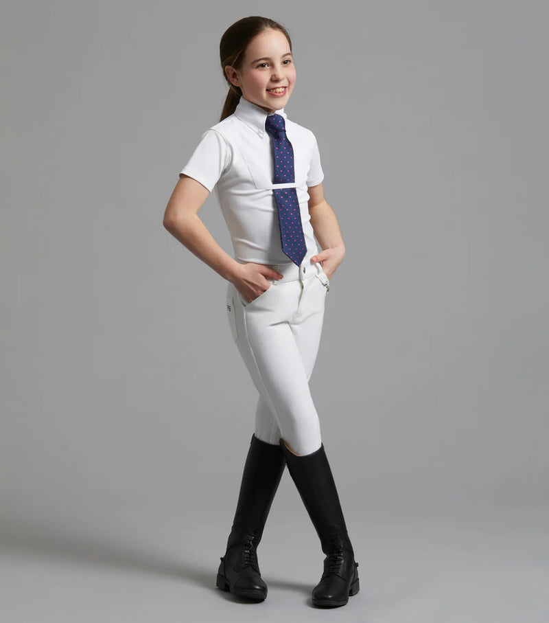 Premier Equine Luciana Girls Short Sleeve Tie Shirt