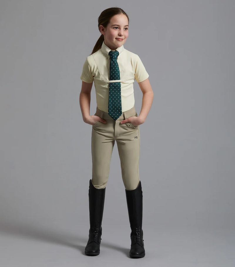 Premier Equine Luciana Girls Short Sleeve Tie Shirt