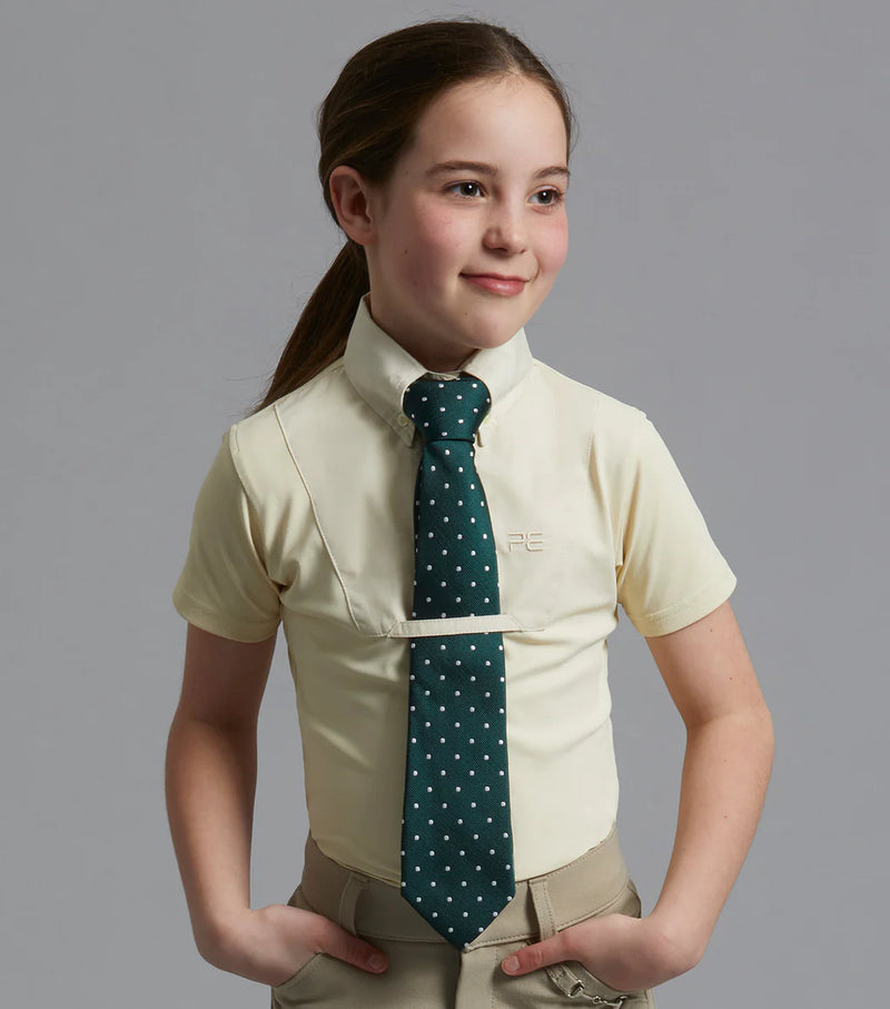 Premier Equine Luciana Girls Short Sleeve Tie Shirt