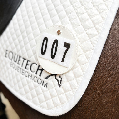 Luxe Dressage Saddle Cloth Number - Pair