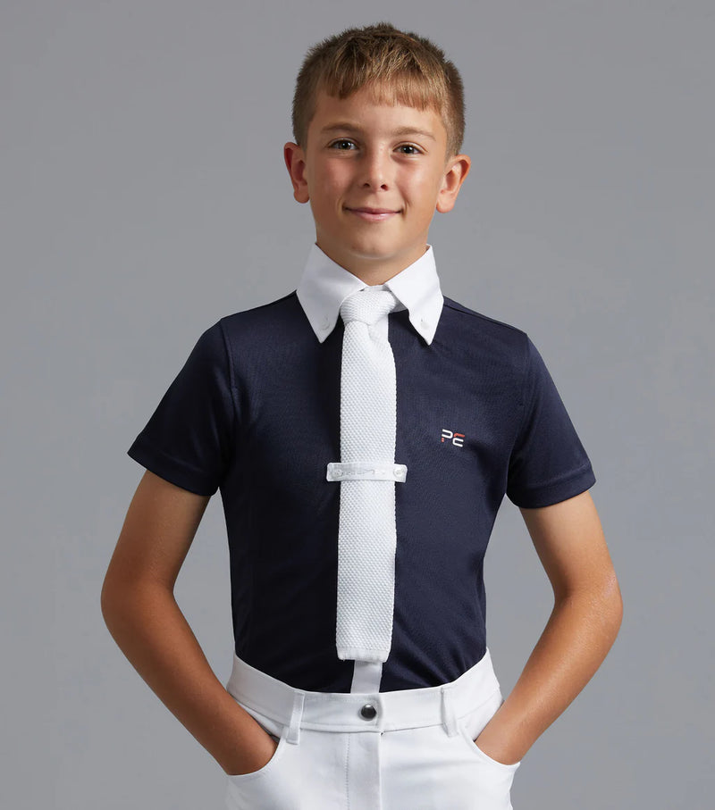 Premier Equine Mini Antonio Boy's Short Sleeve Show Shirt