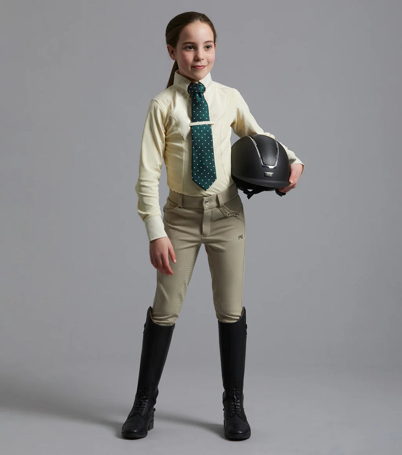 Premier Equine Tessa Girls Long Sleeve Tie Shirt