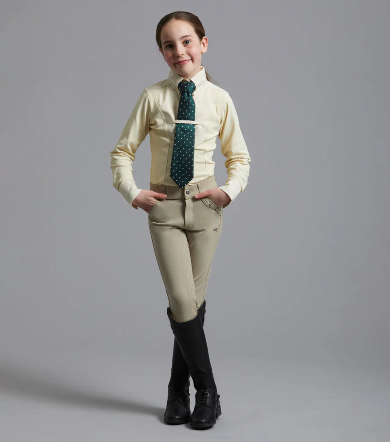 Premier Equine Tessa Girls Long Sleeve Tie Shirt