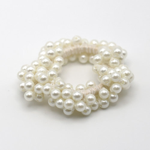 Pearl Beaded Scrunchie