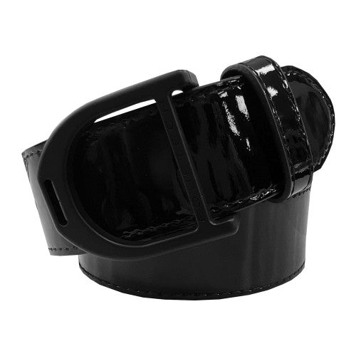 Stirrup Leather Belt 35mm - Black Patent