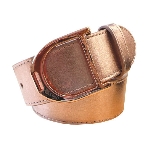 Stirrup Leather Belt 35mm - Rose Gold