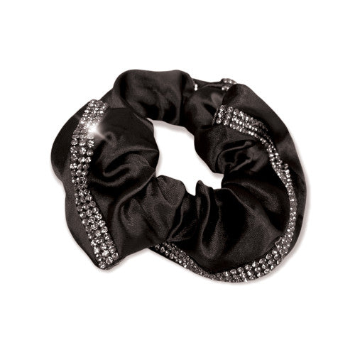 Satin Deluxe Crystal Hair Scrunchie