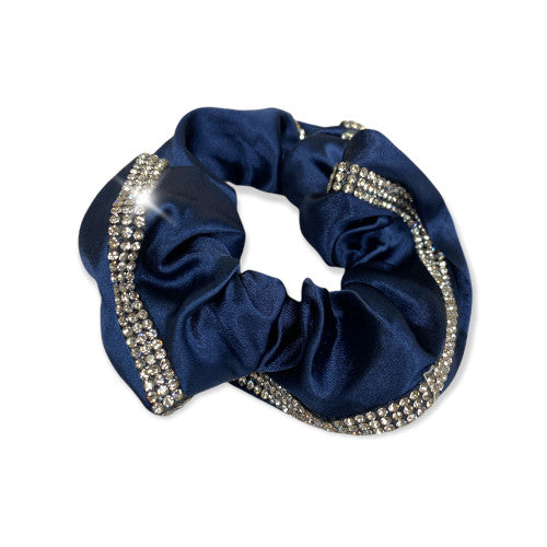 Satin Deluxe Crystal Hair Scrunchie