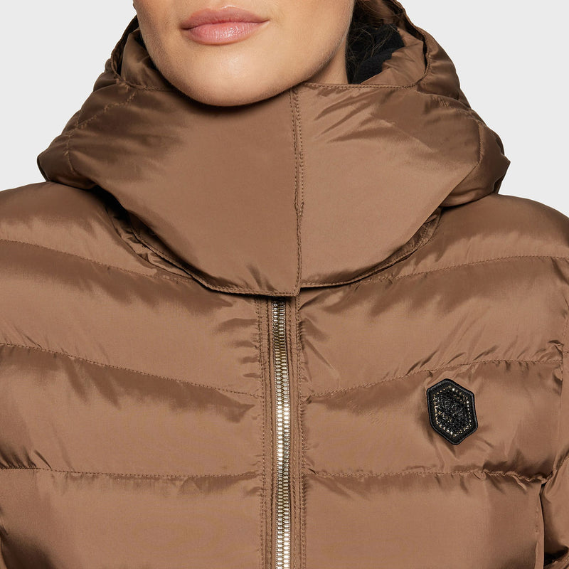 Samshield Courchevel Ladies Puffer Jacket - Camel Metal Eclipse