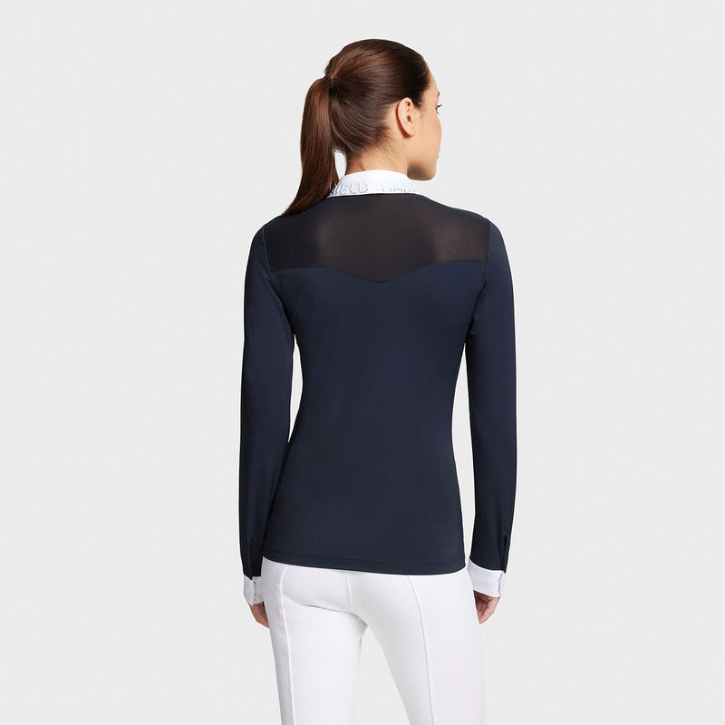 Samshield Paloma Ladies Long Sleeve Competition Shirt Navy