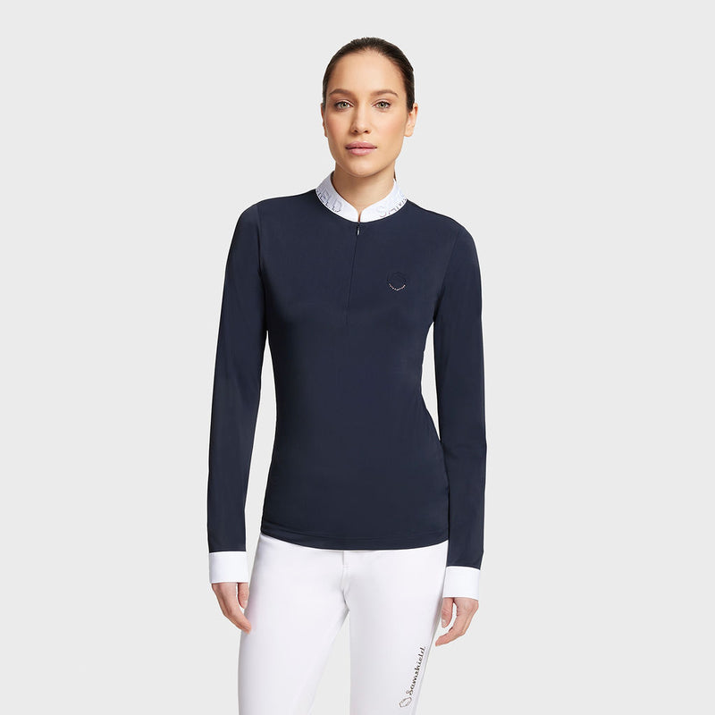 Samshield Paloma Ladies Long Sleeve Competition Shirt Navy