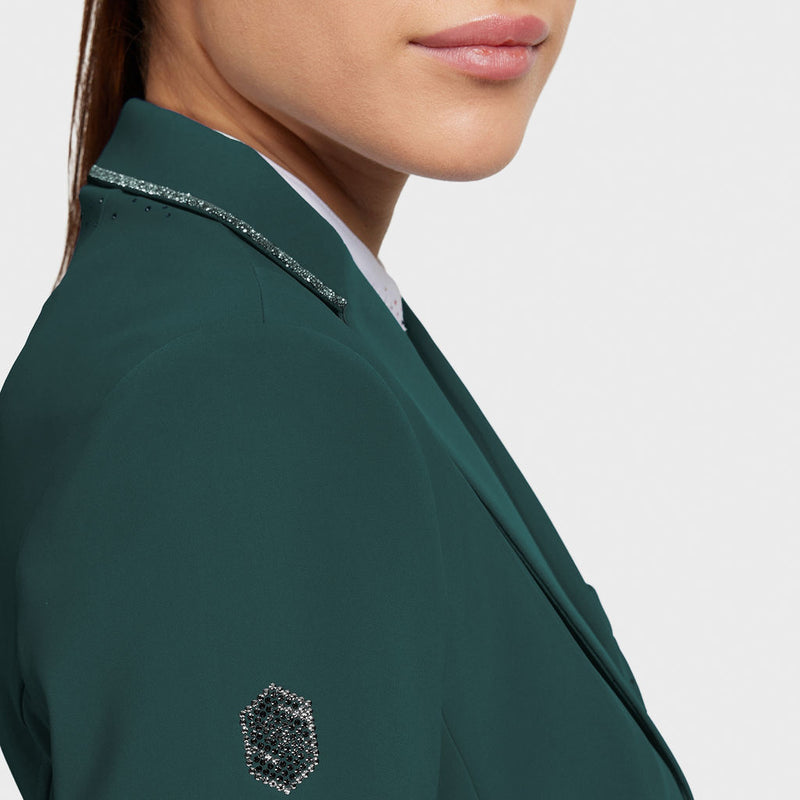 Samshield Victorine Crystal Fabric Ladies Competition Jacket - Posy Green Limited Edition