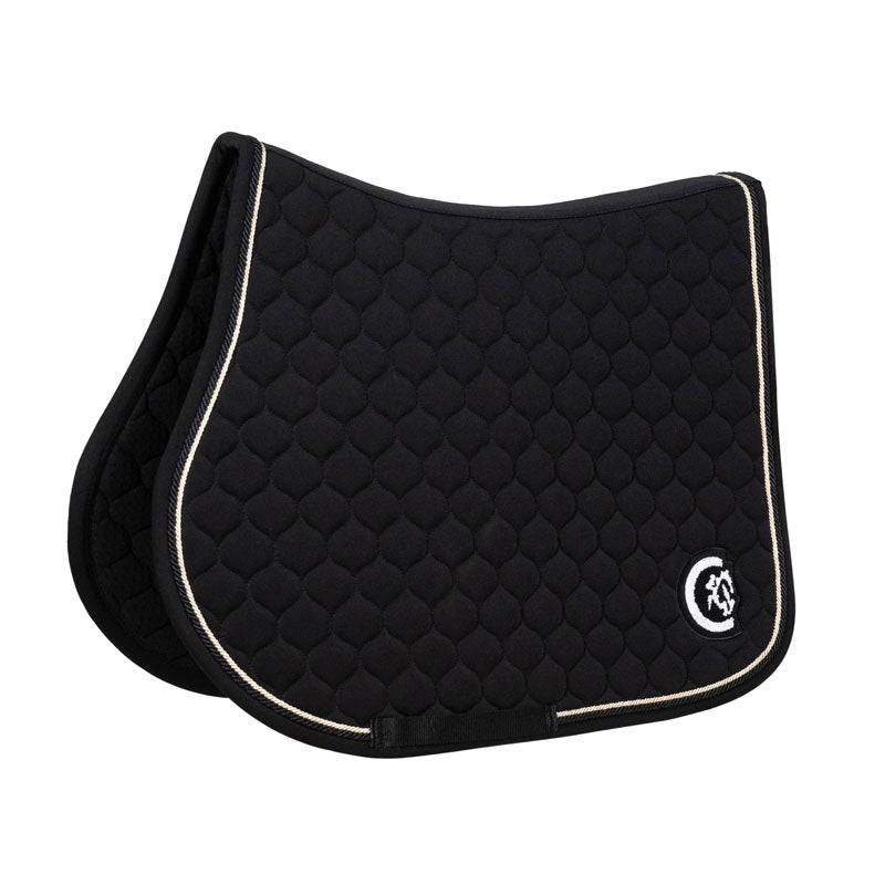 Kentucky Horsewear Saddle Pad Onion Quilt 3D Logo Showjump Black