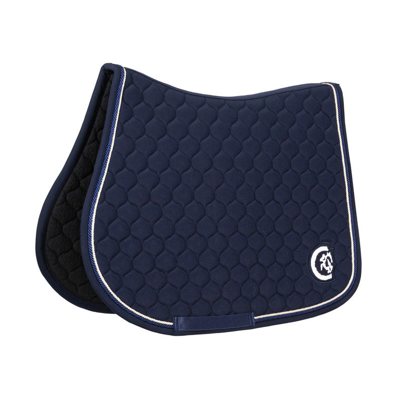 Kentucky Horsewear Saddle Pad Onion Quilt 3D Logo Showjump Navy