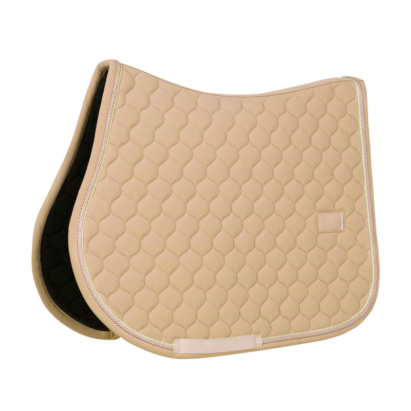 Kentucky Saddle Pad Onion Quilt Rubber Logo Jumping Beige