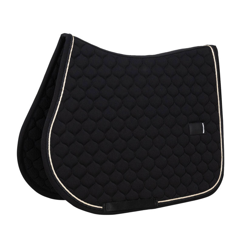 Kentucky Saddle Pad Onion Quilt Rubber Logo Jumping Black