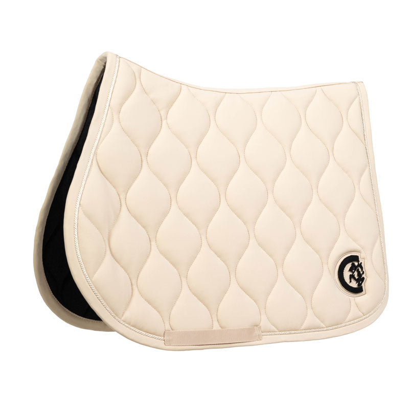 Kentucky Horsewear Show Jumping Saddle Pad Wave 3D Logo Beige