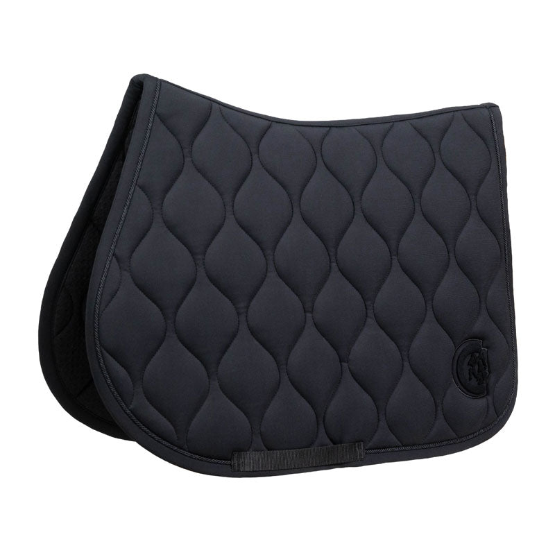 Kentucky Horsewear Show Jumping Saddle Pad Wave 3D Logo Black