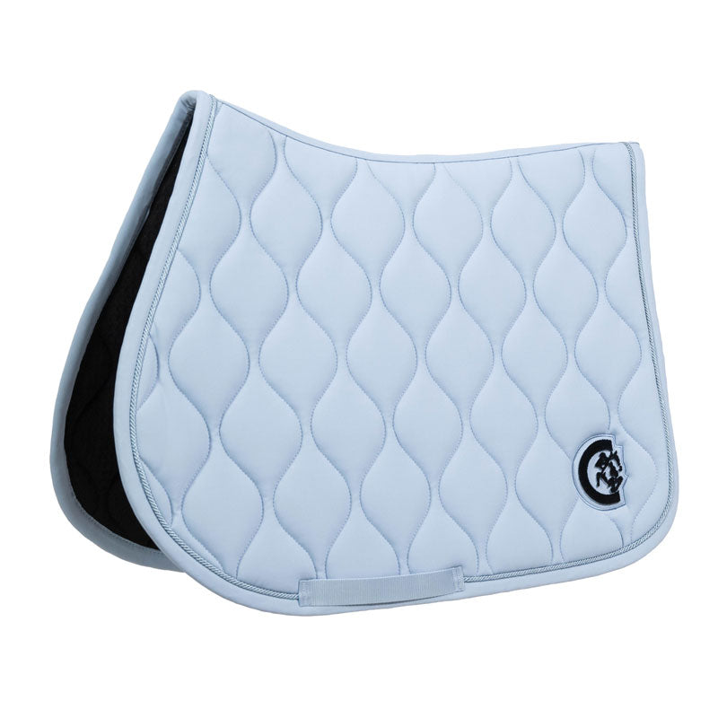 Kentucky Horsewear Show Jumping Saddle Pad Wave 3D Logo Light Blue