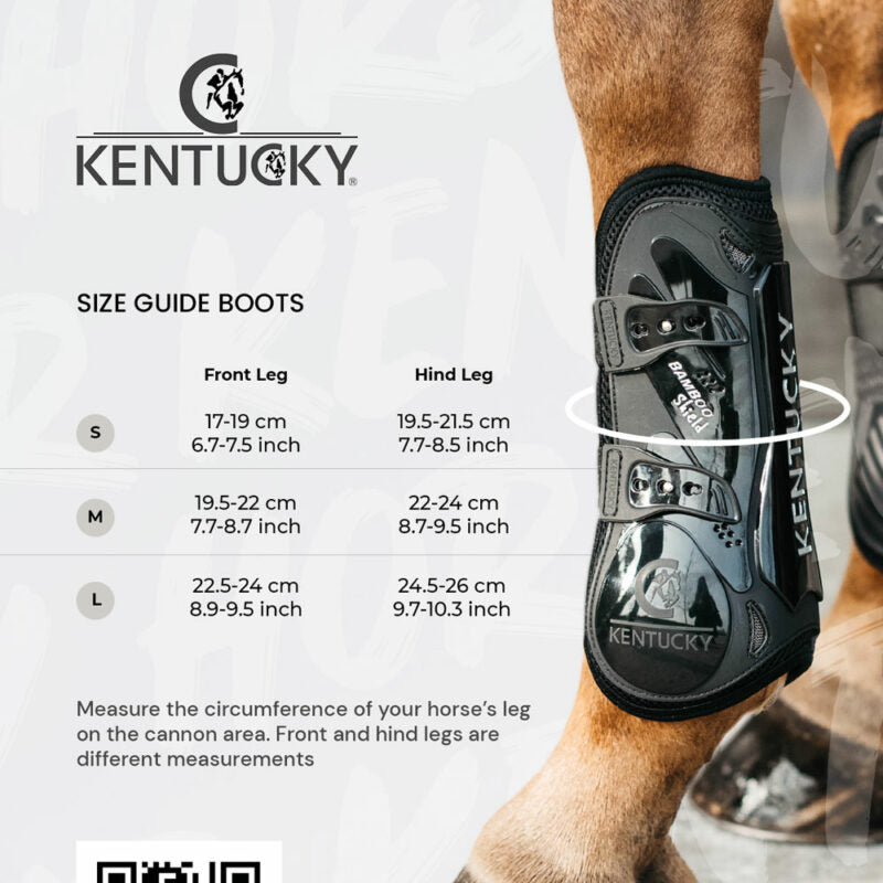 Kentucky Tendon Boots Bamboo Elastic Velvet Dark Green