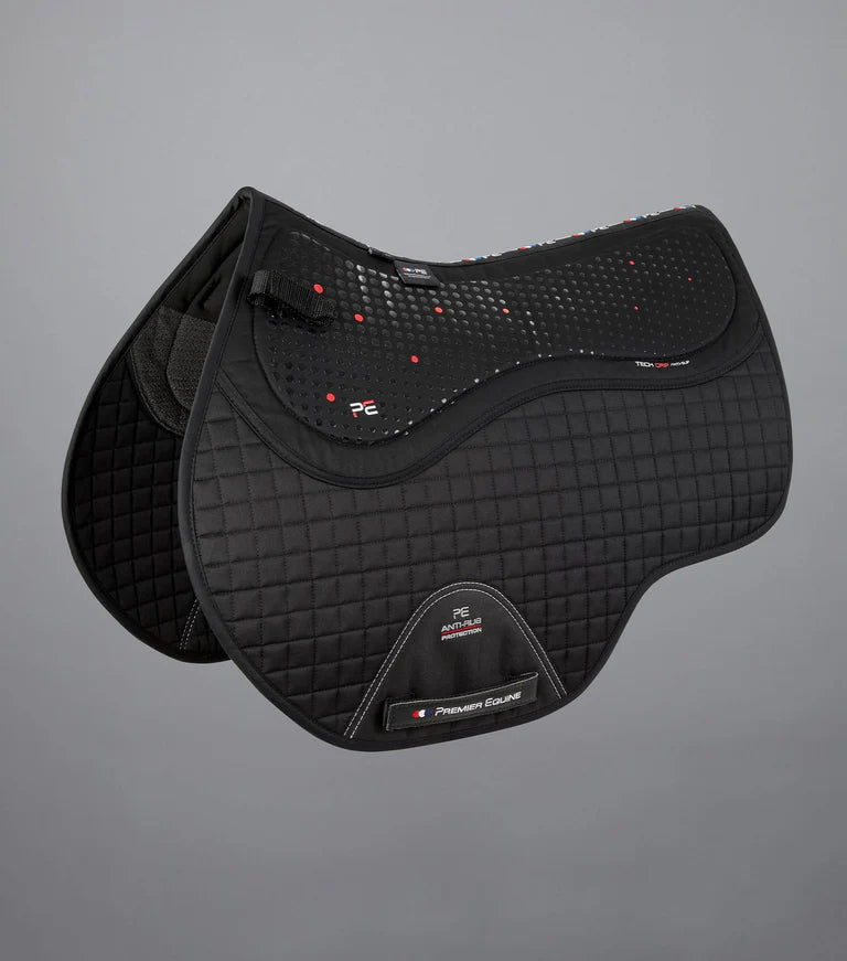 Premier Equine Close Contact Tech Grip Pro Anti-Slip Saddle Pad - GP/Jump Square