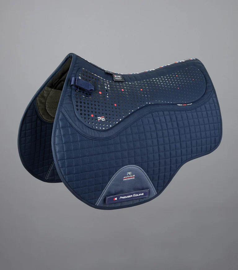 Premier Equine Close Contact Tech Grip Pro Anti-Slip Saddle Pad - GP/Jump Square