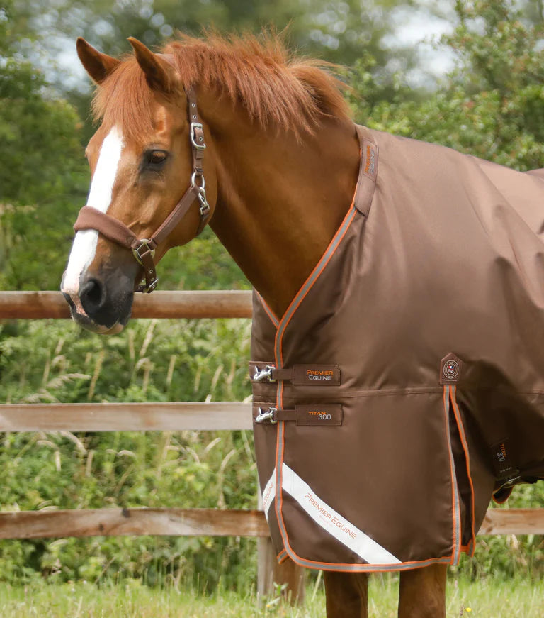 Premier Equine Titan 300g Turnout Rug with Snug-Fit Neck Cover