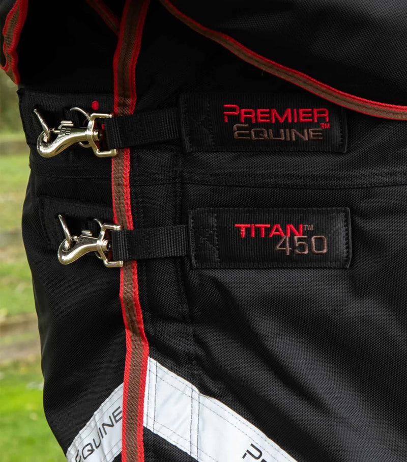 Premier Equine Titan 450g Turnout Rug with Snug-Fit Neck Cover