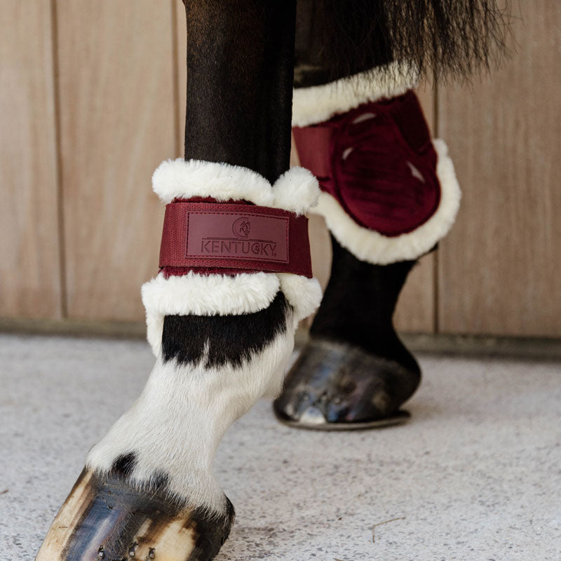 Kentucky Vegan Sheepskin Young Horse Fetlock Boots Velvet