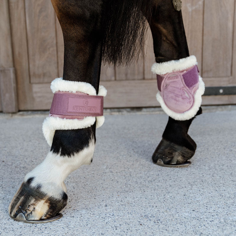 Kentucky Vegan Sheepskin Young Horse Fetlock Boots Velvet