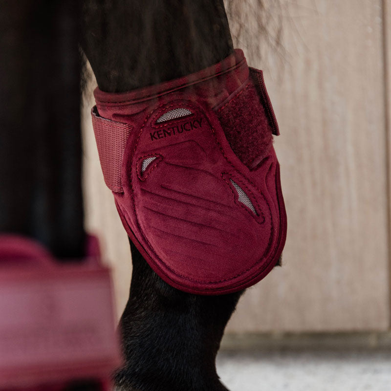 Kentucky Horsewear Young Horse Fetlock Boots Velvet – Bordeaux