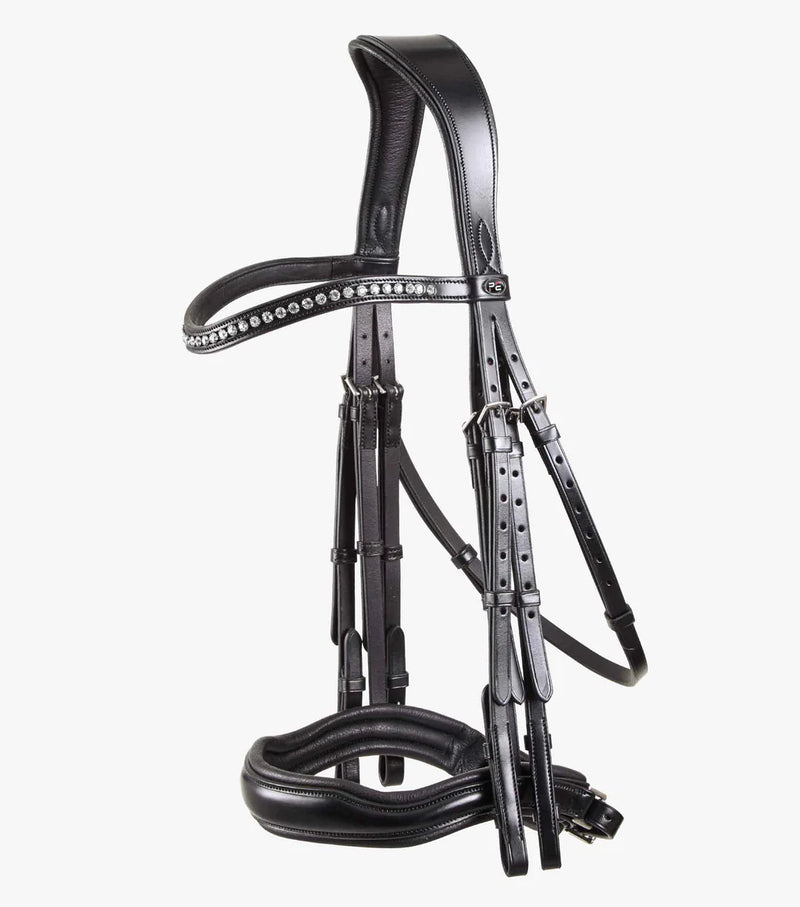 Premier Equine Abriano Anatomic Double Bridle Black