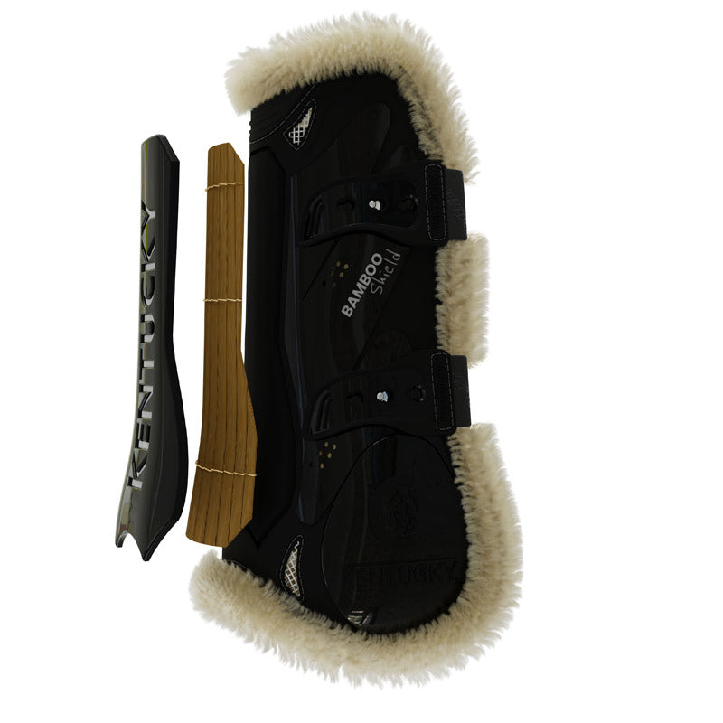 Kentucky Vegan Sheepskin Tendon Boots Bamboo Shield Elastic