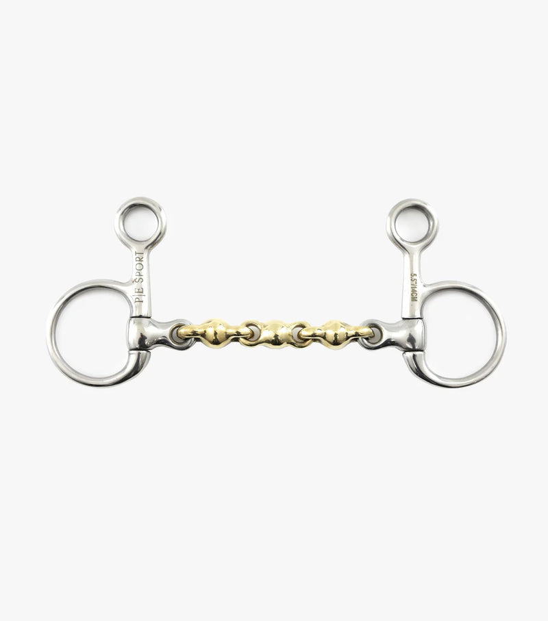 Premier Equine Brass Alloy Hanging Cheek with Waterford Mouth