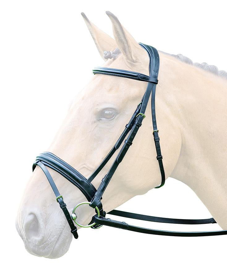 Lavello Padded Crank  Flash Bridle - Nags Essentials