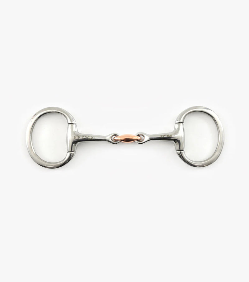 Premier Equine Eggbutt Snaffle with Copper Lozenge