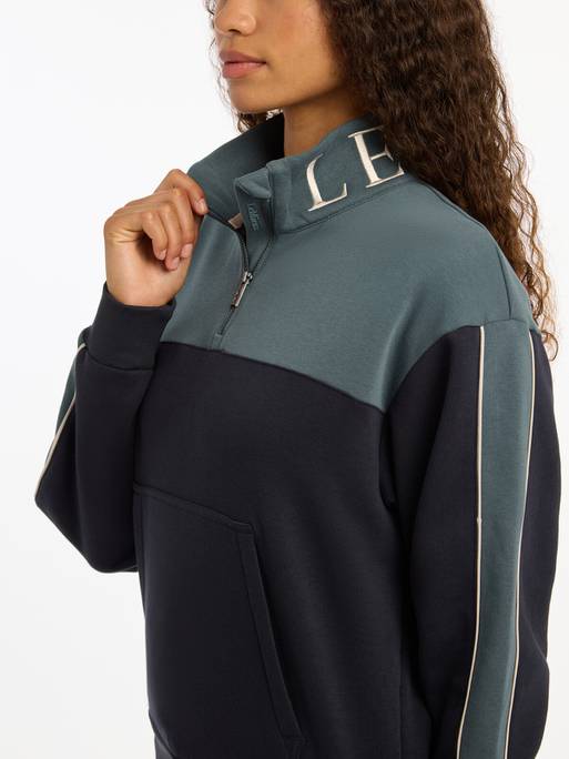 LeMieux Kali Quarter Zip Sweat - Navy/Petrol