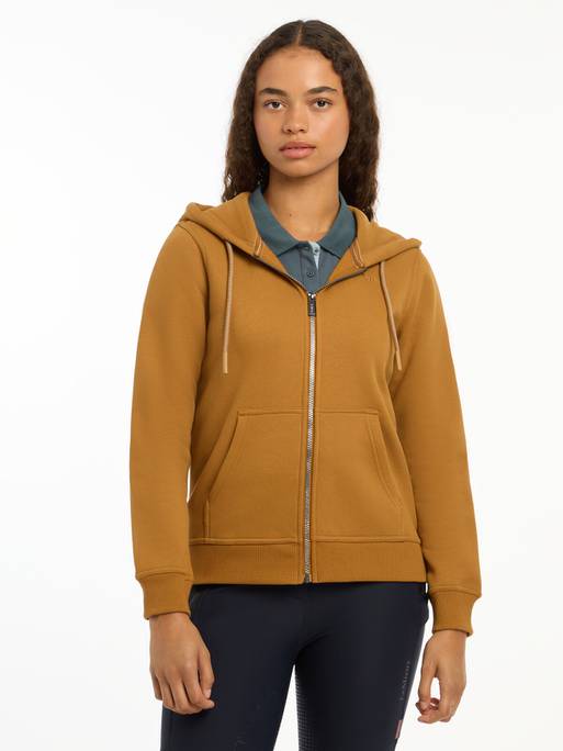 Lemieux Elle Zip Through Hoodie - Ginger