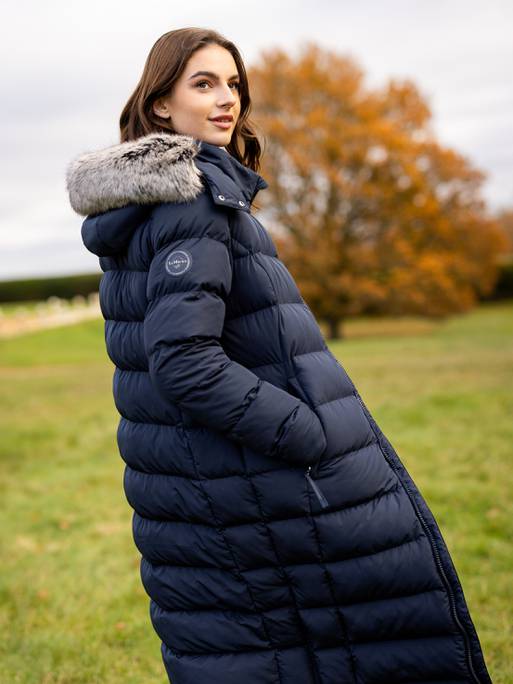 Lemieux Harper Longline Puffer Coat - Navy