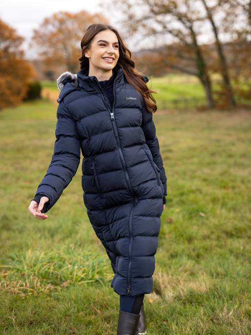 Lemieux Harper Longline Puffer Coat - Navy