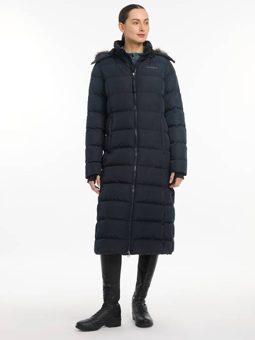 Lemieux Harper Longline Puffer Coat - Navy